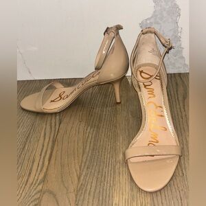Sam Edelman Patti Ankle Strap Sandal nude patent finish women’s size 10